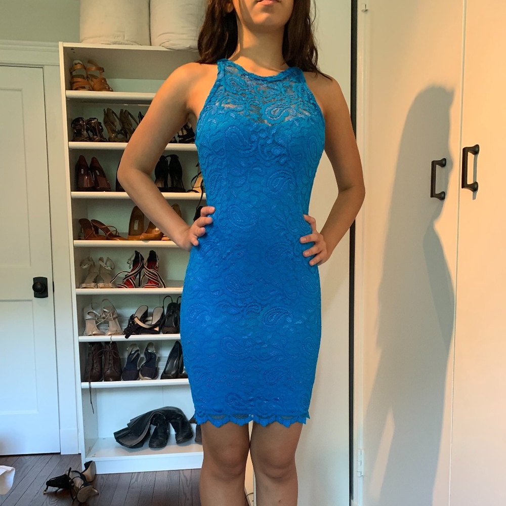 Bodycon Aqua Dress